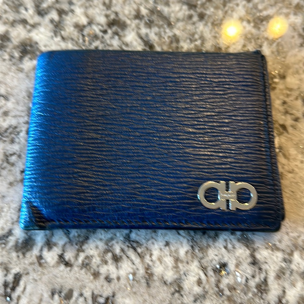 Salvatore Ferragamo - Blue Gancini wallet